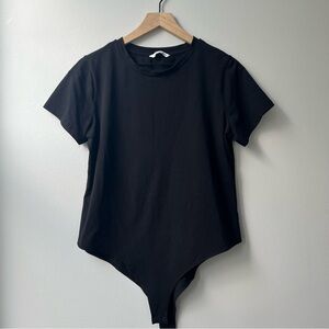 Mango Pop Black Short Sleeve Bodysuit XXL